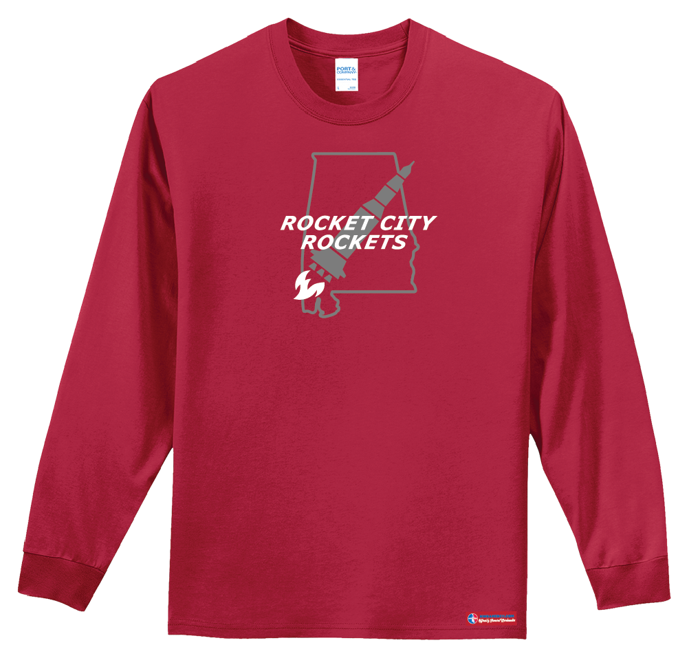 NWBA Officially Licensed - Rocket City Rockets - Youth - L/S T-Shirt - Cotton