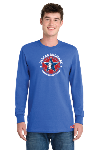 NWBA Officially Licensed - Dallas Military Wheelchair Mavericks - Men's - L/S T-Shirt - Cotton