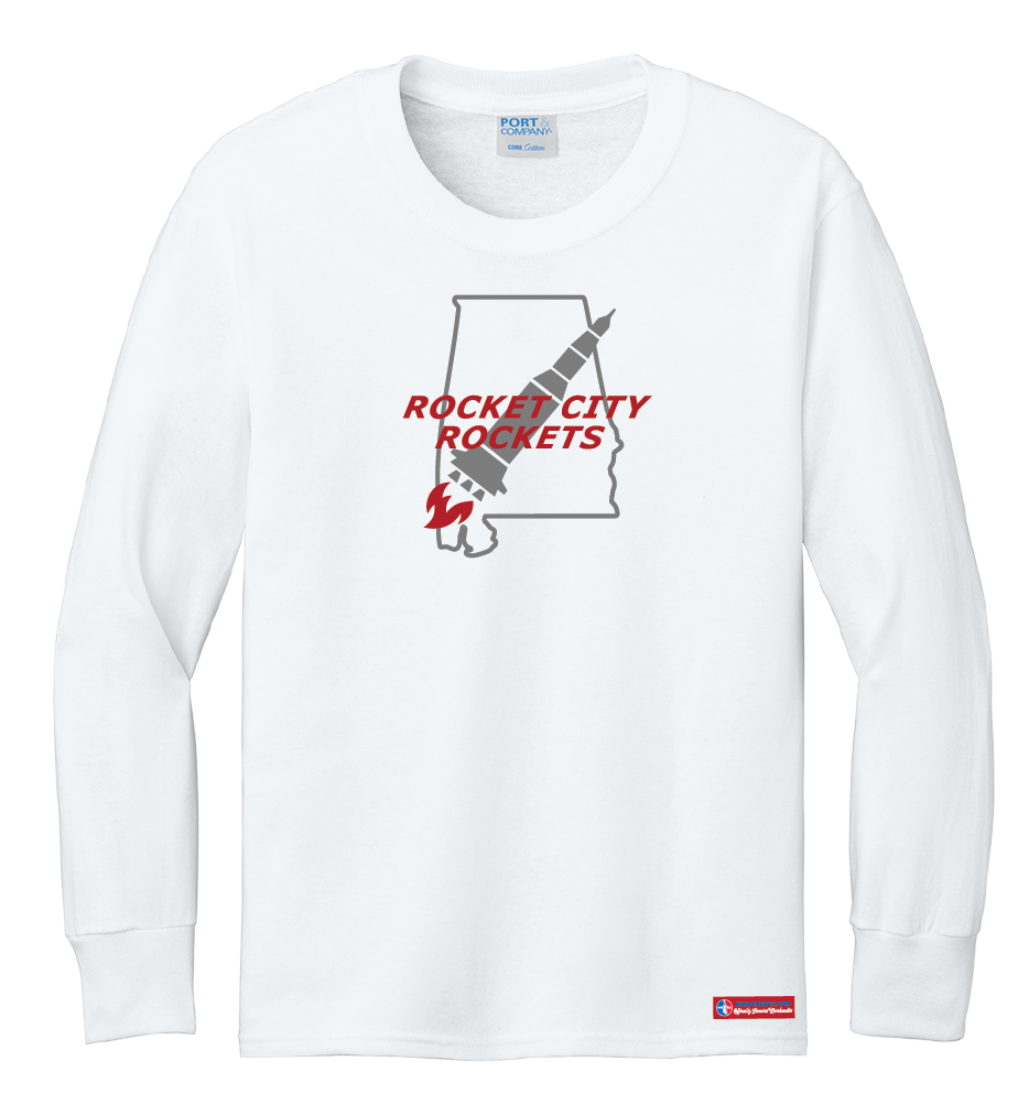 NWBA Officially Licensed - Rocket City Rockets - Youth - L/S T-Shirt - Cotton