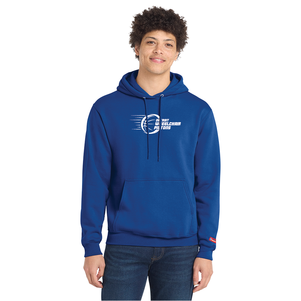 NWBA Officially Licensed - Detroit Wheelchair Pistons - Pullover Hoodie