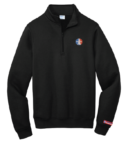 NWBA Officially Licensed - 1/4 ZIP FLEECE PULLOVER - MEN'S