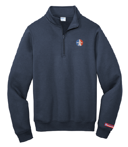 NWBA Officially Licensed - 1/4 ZIP FLEECE PULLOVER - MEN'S