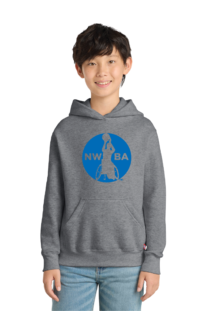NWBA Officially Licensed - "MEDALLION" - YOUTH PULLOVER HOODED SWEATSHIRT