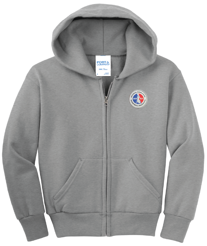 NWBA Officially Licensed - Youth Full Zip Hoodie