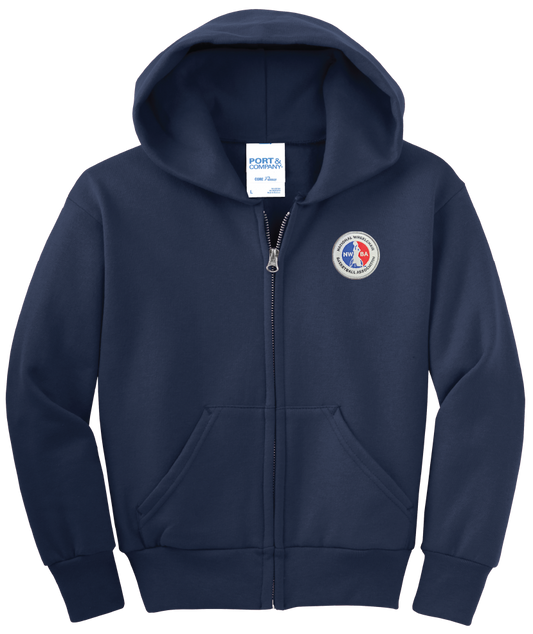 NWBA Officially Licensed - Youth Full Zip Hoodie