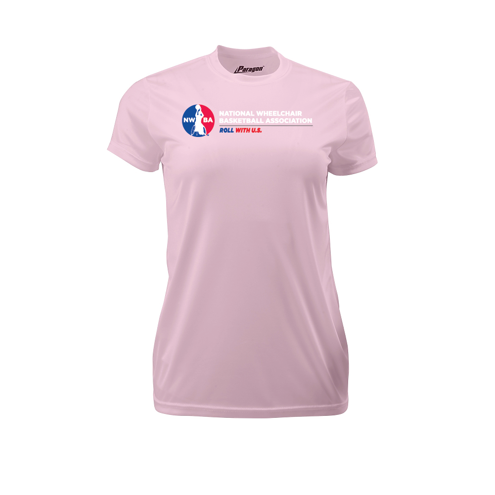NWBA Officially Licensed: "ROLL WITH U.S." - LADIES Performance Tee - Short Sleeve