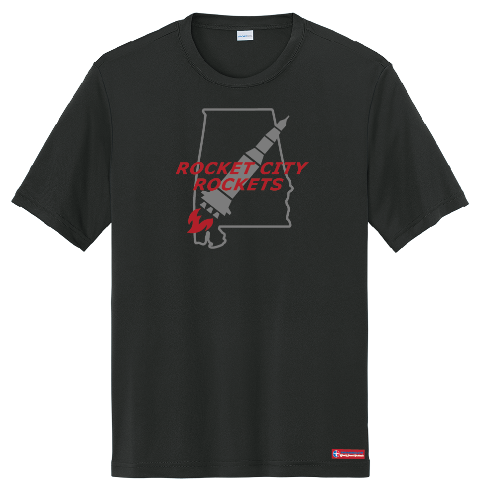 NWBA Officially Licensed - Rocket City Rockets - Men's - T-Shirt - Performance
