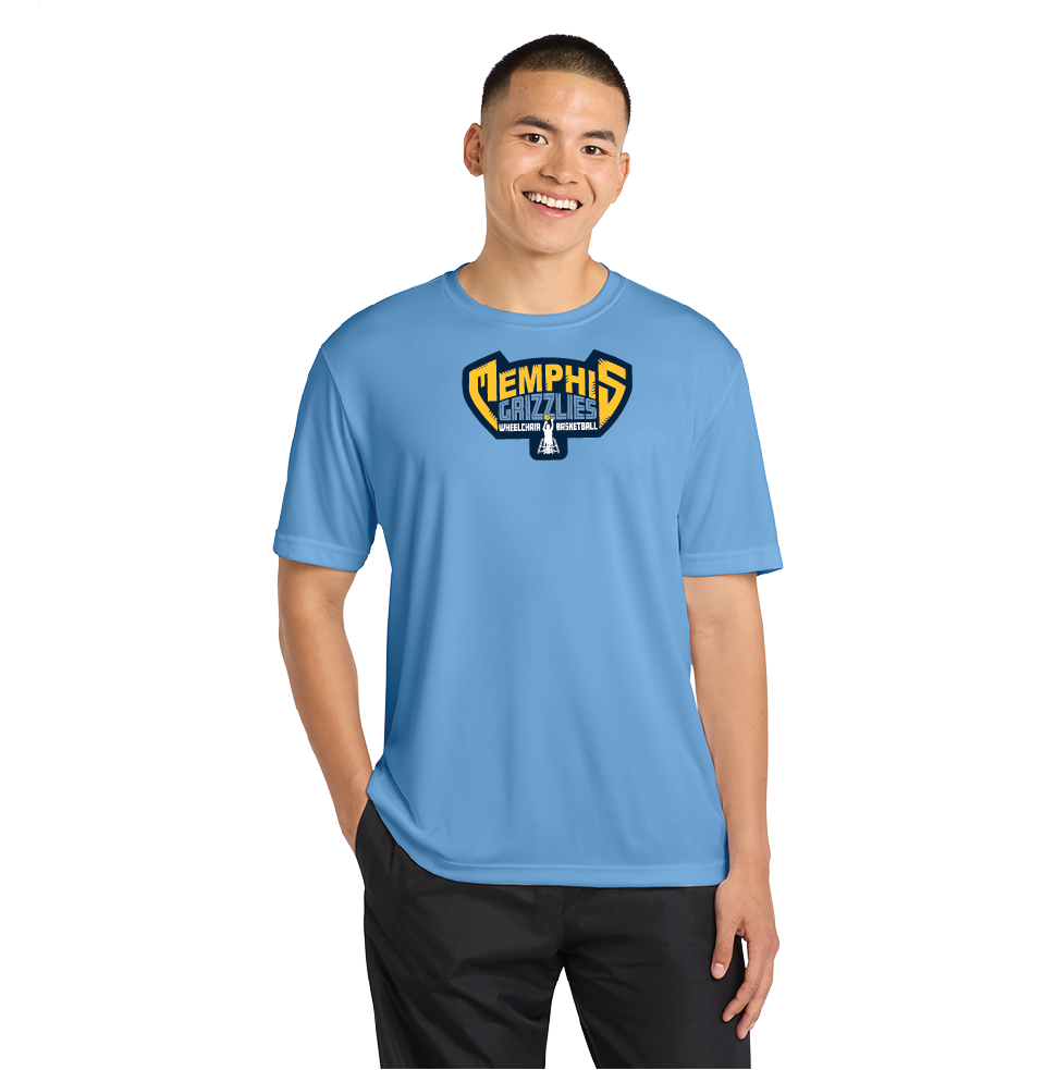NWBA Officially Licensed - Memphis Rollin' Grizzlies - Men's - T-Shirt - Performance