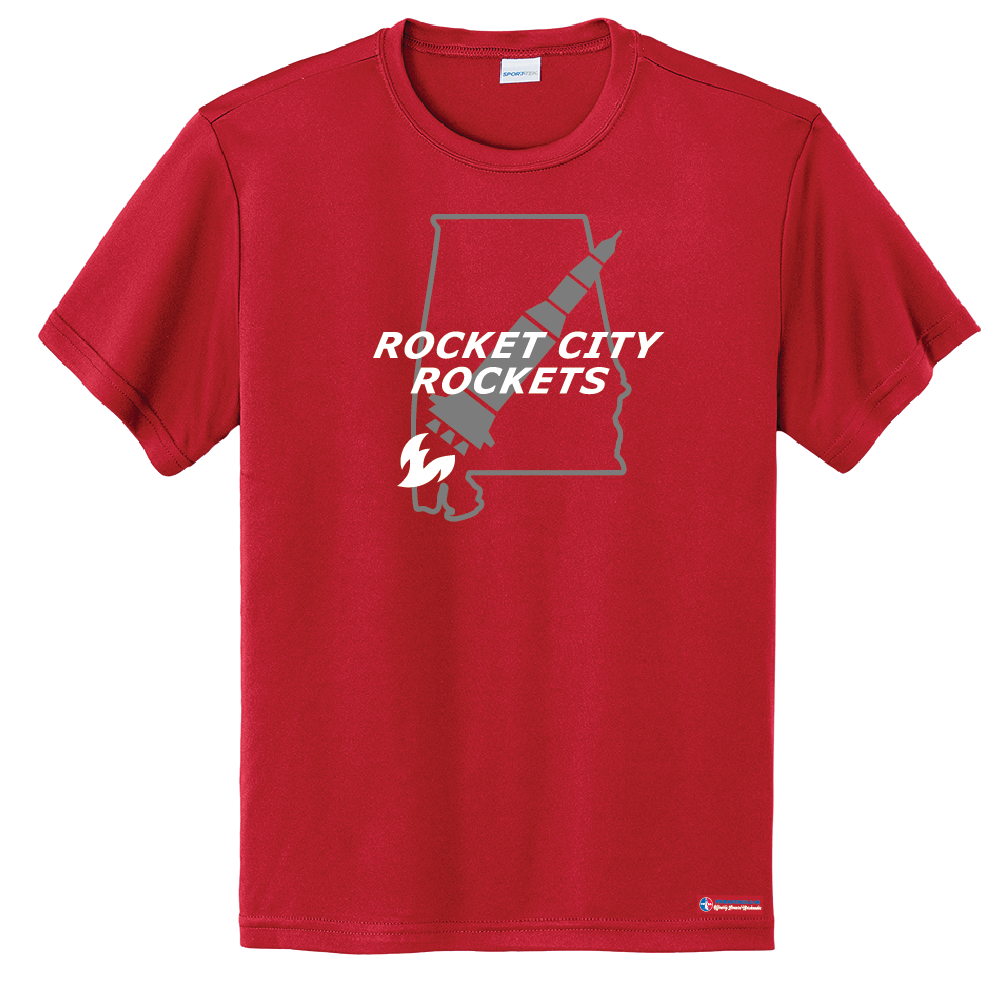 NWBA Officially Licensed - Rocket City Rockets - Men's - T-Shirt - Performance