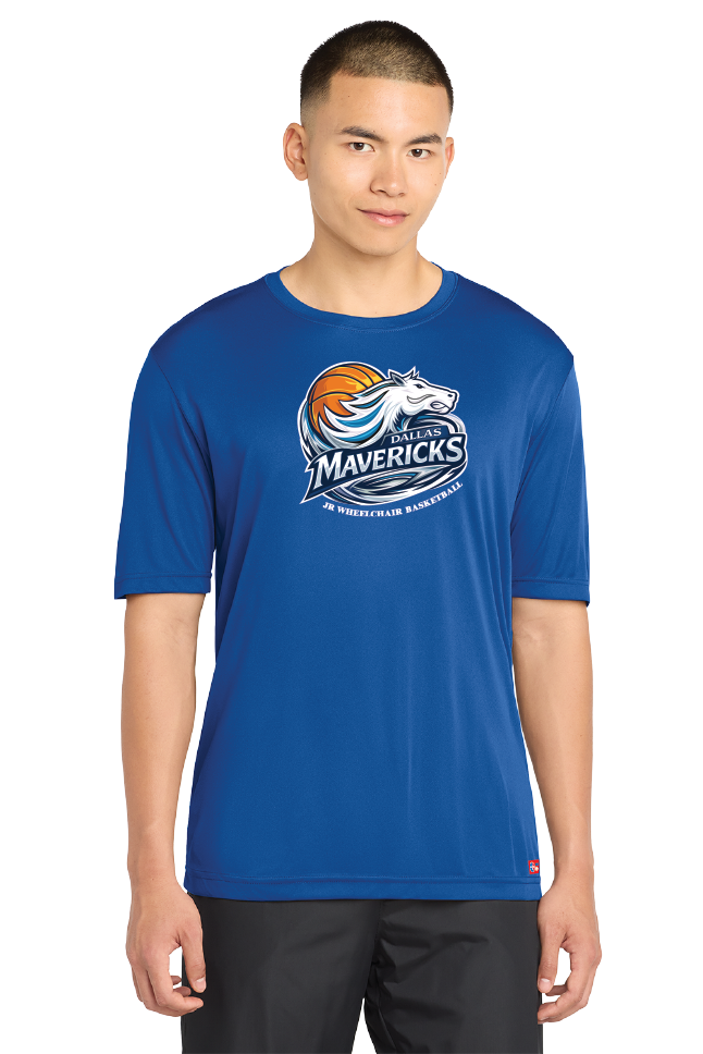 NWBA Officially Licensed - Dallas Jr Wheelchair Mavericks - Men's - T-Shirt - Performance