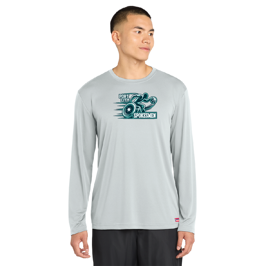 NWBA Officially Licensed - Port City Spokesmen - Men's - L/S T-Shirt - Performance