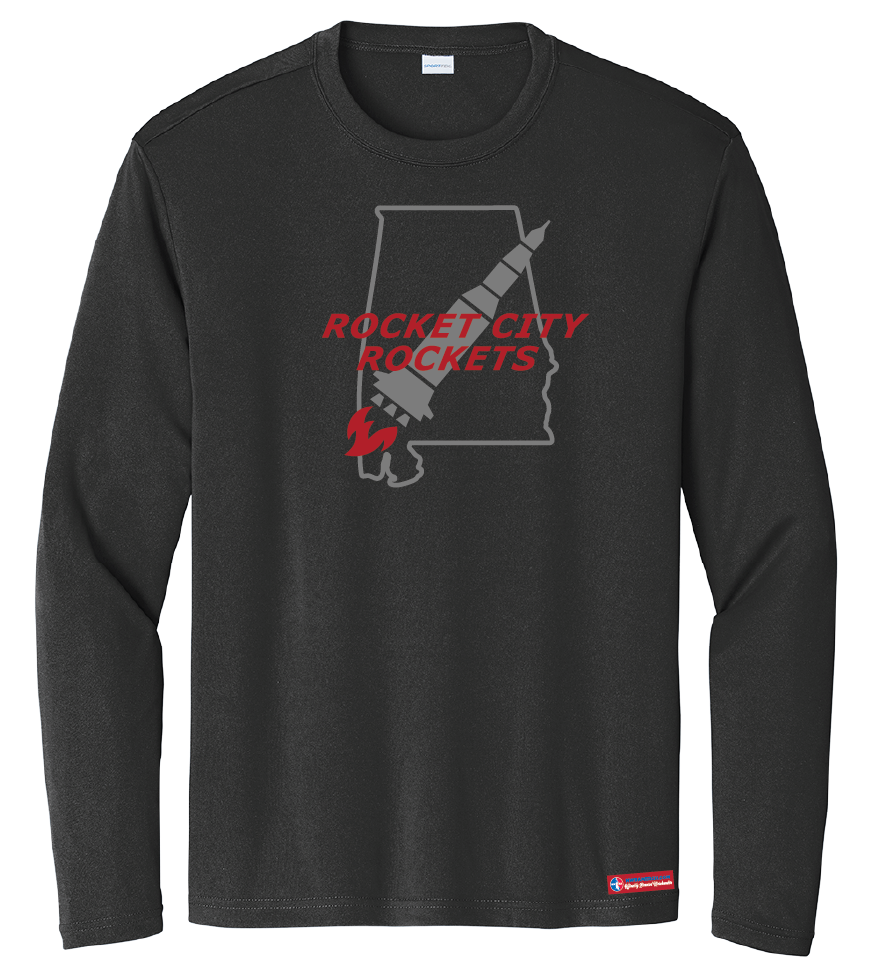 NWBA Officially Licensed - Rocket City Rockets - Youth - L/S T-Shirt - Performance
