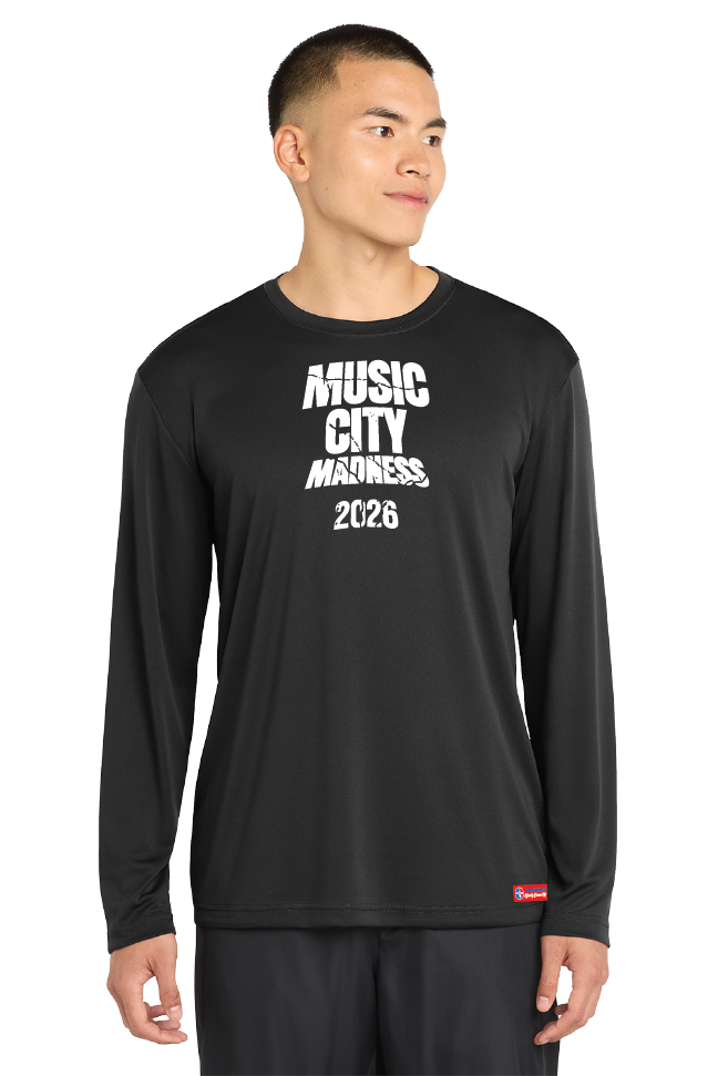 NWBA Officially Licensed - 2026 Music City Madness - Men's - L/S T-Shirt - Performance