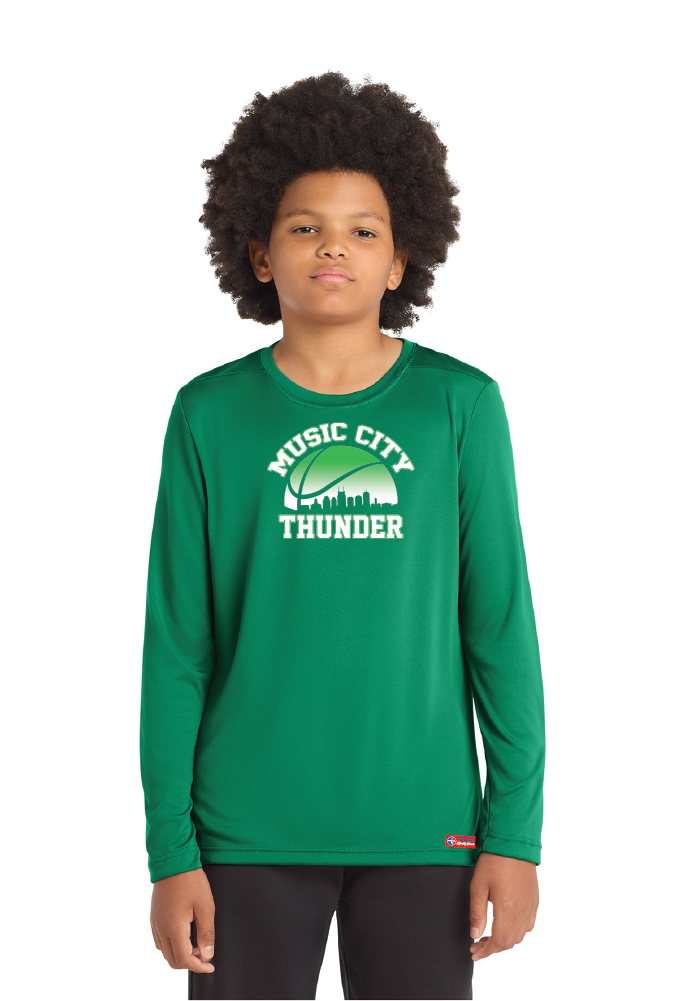 NWBA Officially Licensed - Music City Thunder - Youth - L/S T-Shirt - Performance