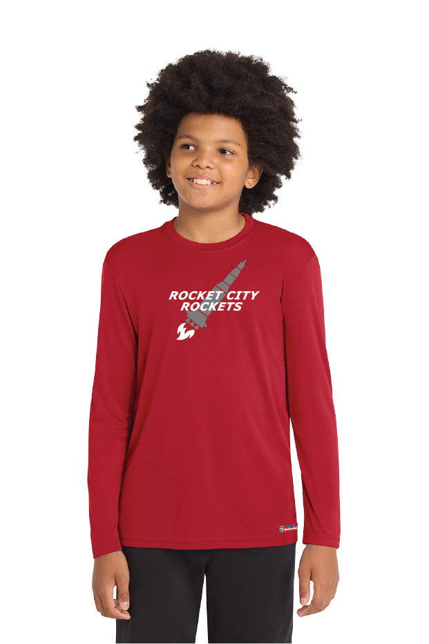 NWBA Officially Licensed - Rocket City Rockets - Youth - L/S T-Shirt - Performance