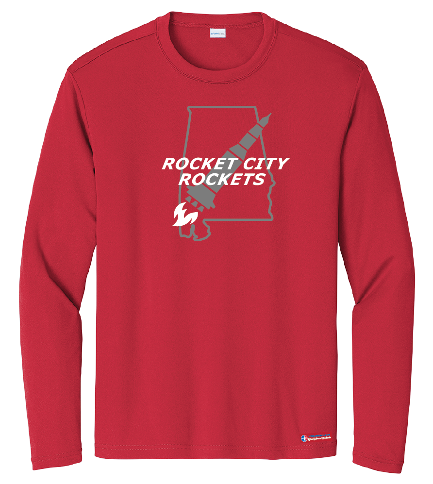 NWBA Officially Licensed - Rocket City Rockets - Youth - L/S T-Shirt - Performance
