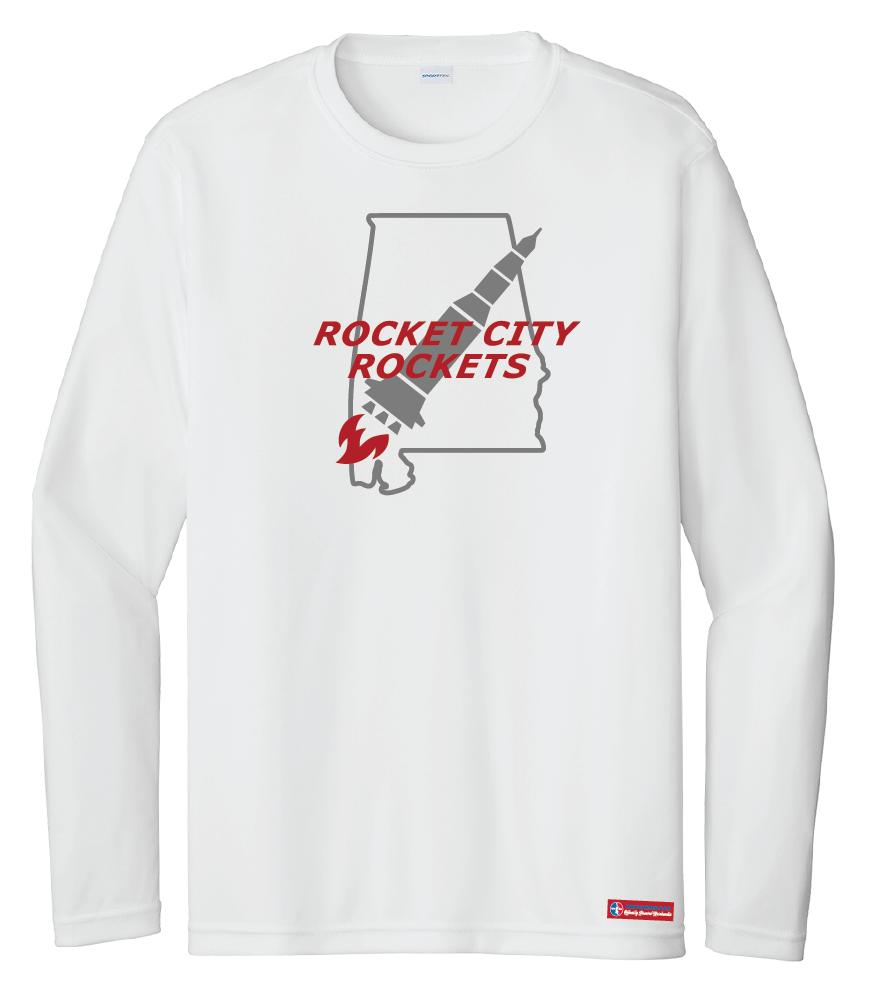 NWBA Officially Licensed - Rocket City Rockets - Youth - L/S T-Shirt - Performance