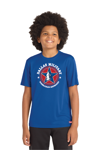 NWBA Officially Licensed - Dallas Military Wheelchair Mavericks - Youth - T-Shirt - Performance