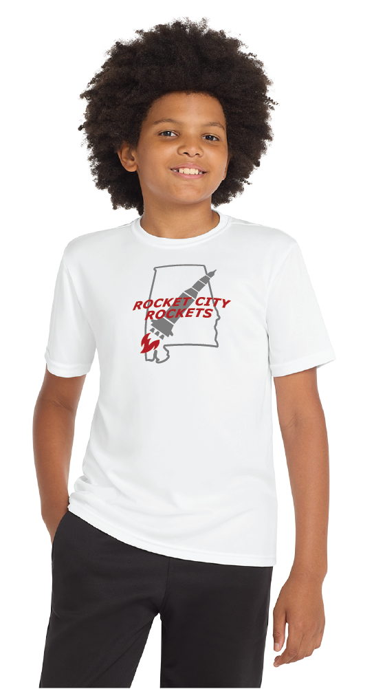 NWBA Officially Licensed - Rocket City Rockets - Youth - T-Shirt - Performance