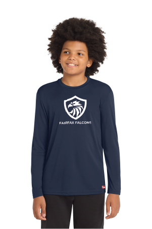 NWBA Officially Licensed - Fairfax Falcons - Youth L/S Performance T-Shirt