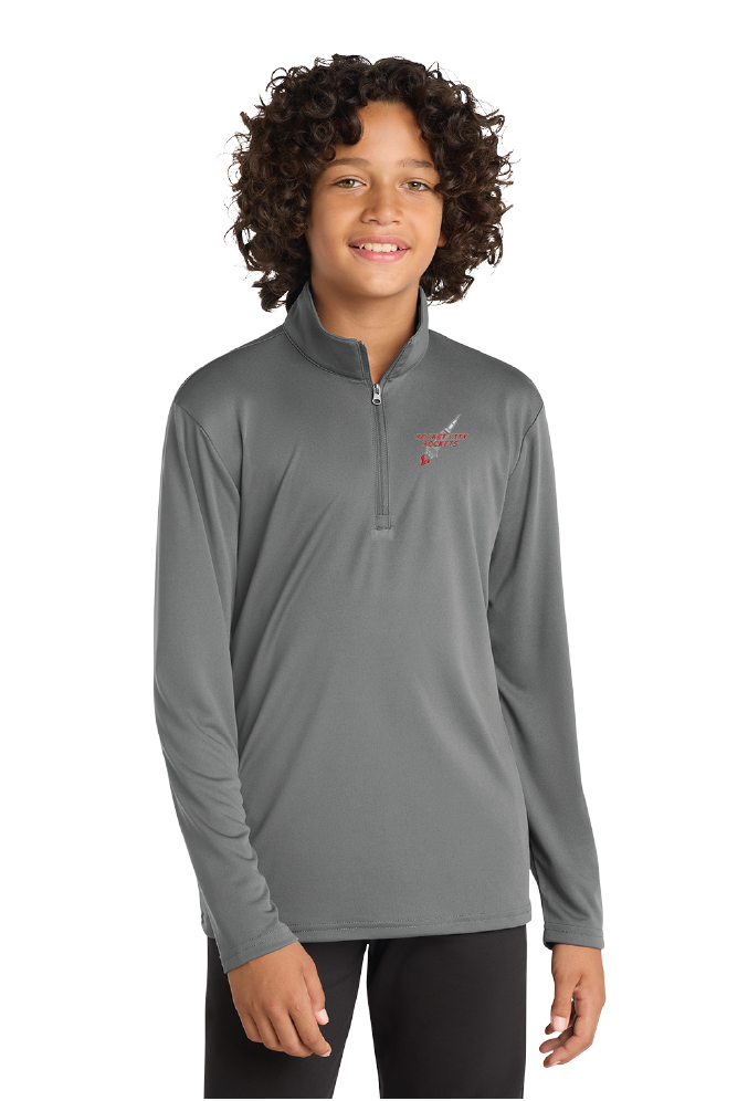NWBA Officially Licensed - Rocket City Rockets - Youth Performance 1/4 ZIP