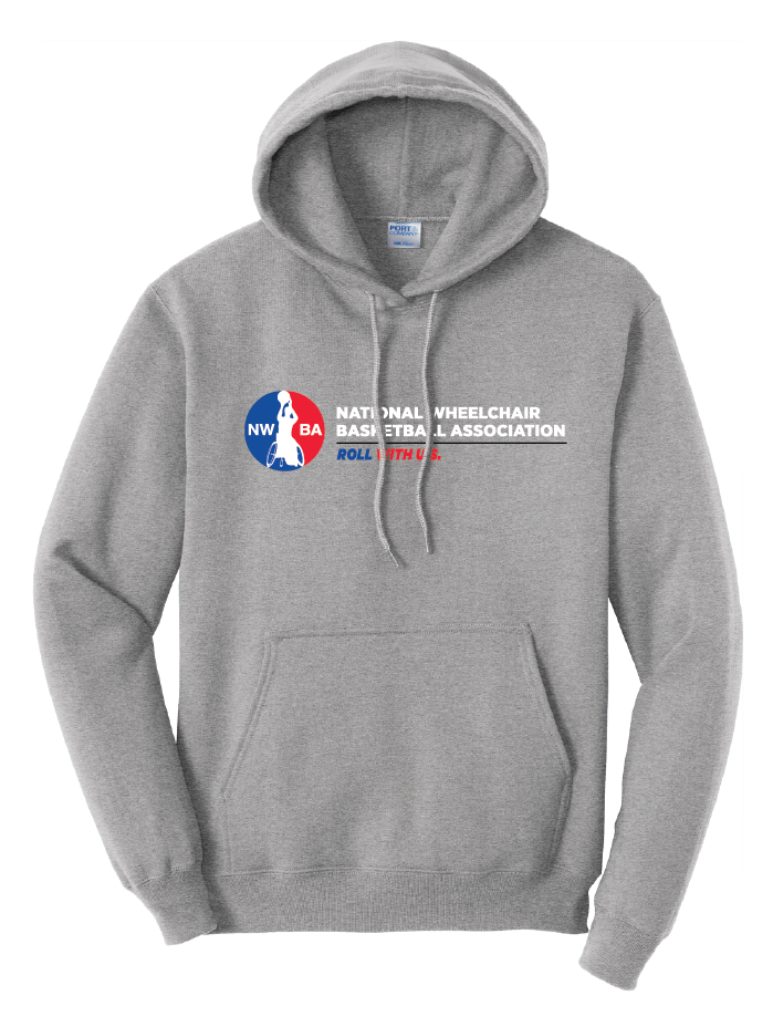 NWBA Officially Licensed - "ROLL WITH U.S." - PULLOVER HOODED SWEATSHIRT