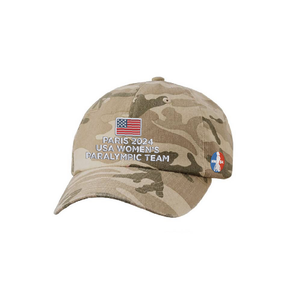 NWBA Officially Licensed - "WOMEN'S TEAM FLAG" - DAD STYLE CAP