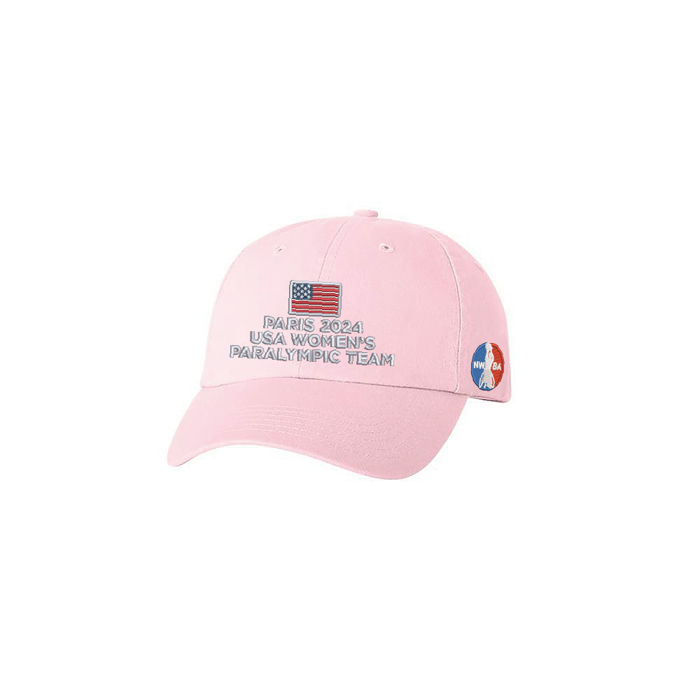 NWBA Officially Licensed - "WOMEN'S TEAM FLAG" - DAD STYLE CAP