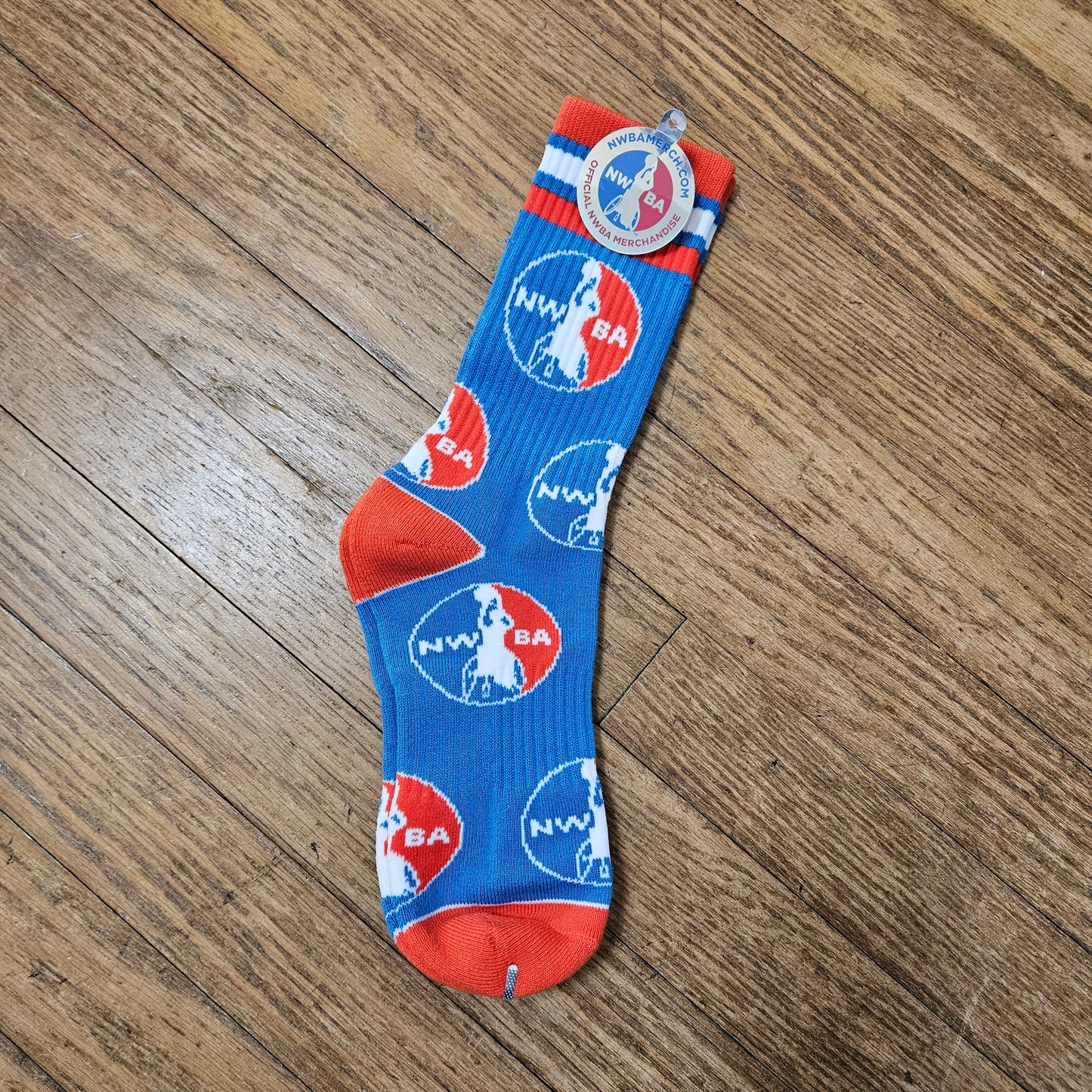 NWBA Officially Licensed - "Athletic Crew Socks" - NWBA Medallion