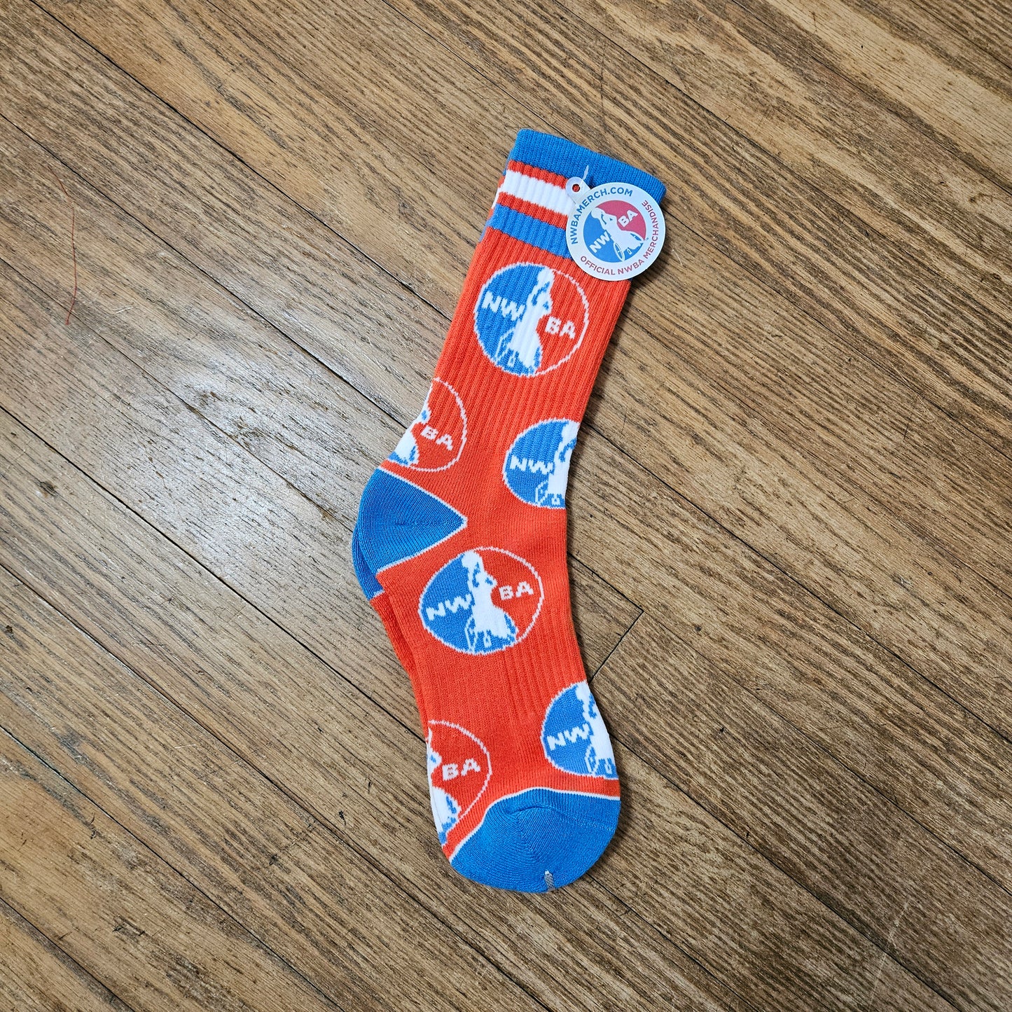 NWBA Officially Licensed - "Athletic Crew Socks" - NWBA Medallion