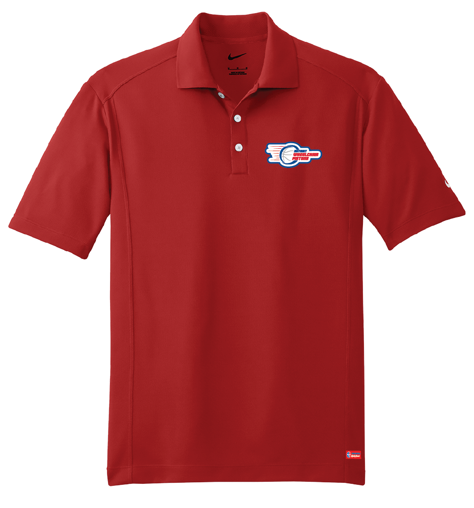 NWBA Officially Licensed: Detroit Wheelchair Pistons - Men's - Nike Dri-FIT Polo