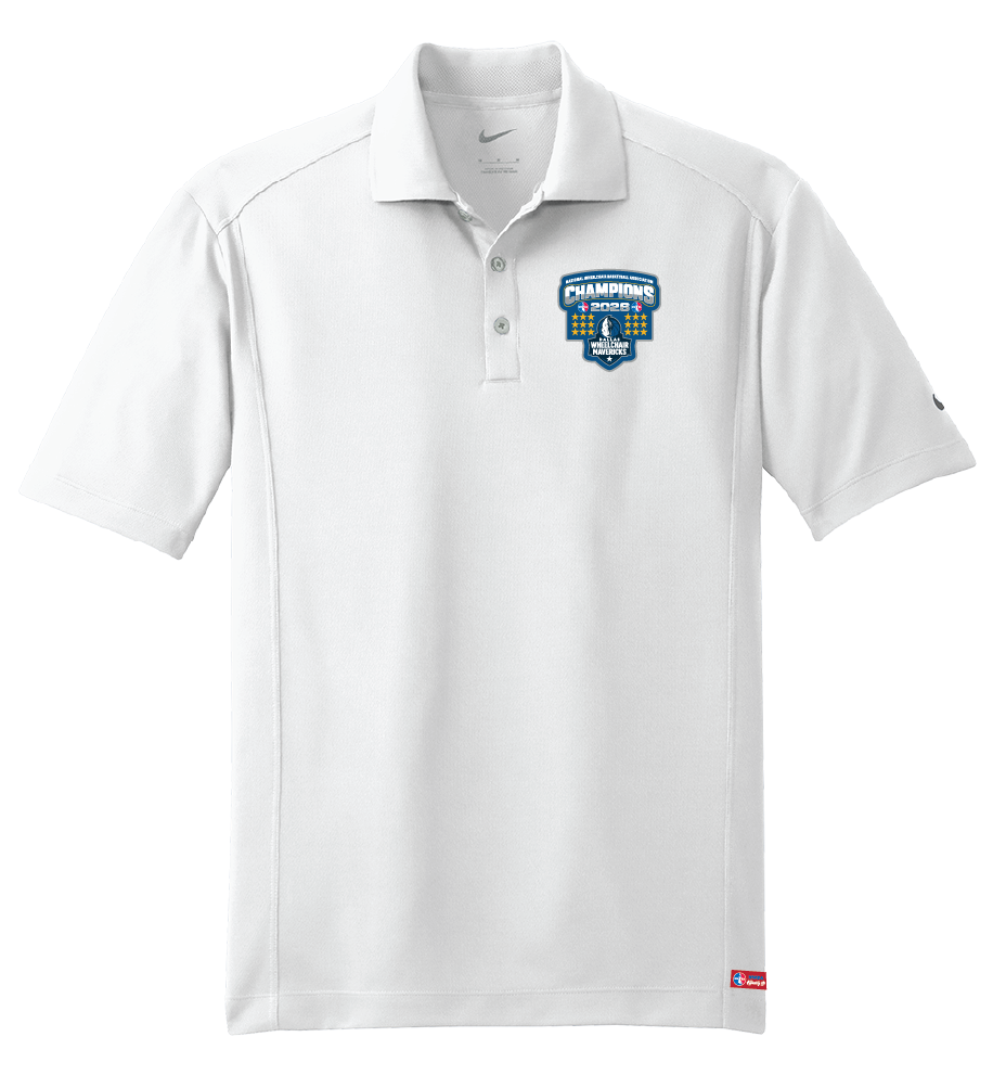 NWBA Officially Licensed – Dallas Wheelchair Mavericks – 2026 National Champions – Men’s Nike Dri‑FIT Polo