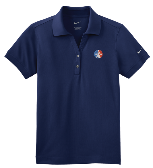 NWBA Officially Licensed - Embroidered Medallion Women's Nike Dri-FIT Polo