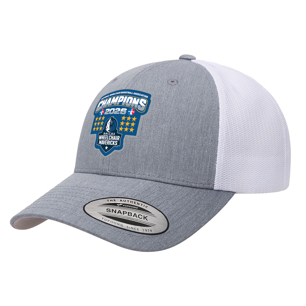 NWBA Officially Licensed – Dallas Wheelchair Mavericks – 2026 National Champions – Trucker Cap – Woven Patch Edition