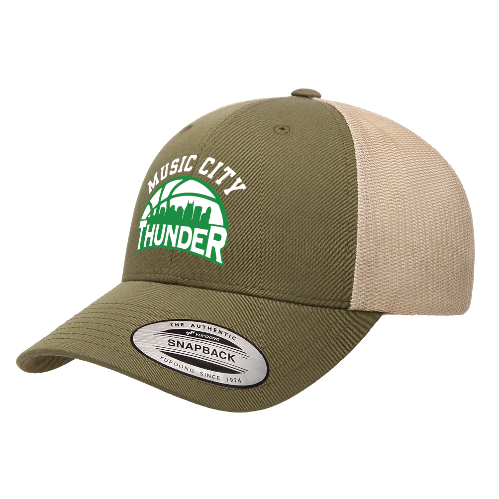 NWBA Officially Licensed - Music City Thunder - Trucker Style Cap