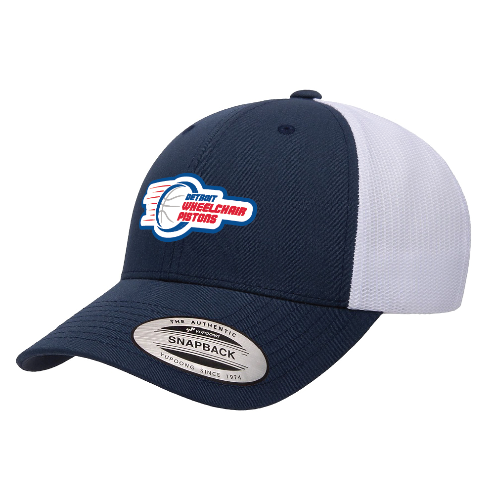 NWBA Officially Licensed - Detroit Wheelchair Pistons - Trucker Style Cap