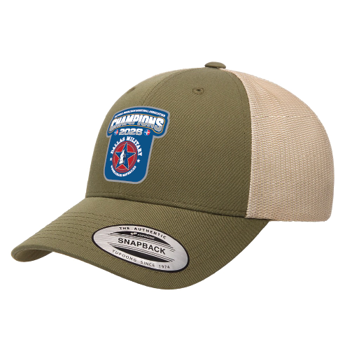 NWBA Officially Licensed – Dallas Military Wheelchair Mavericks – 2026 National Champions – Trucker Cap – Woven Patch Edition