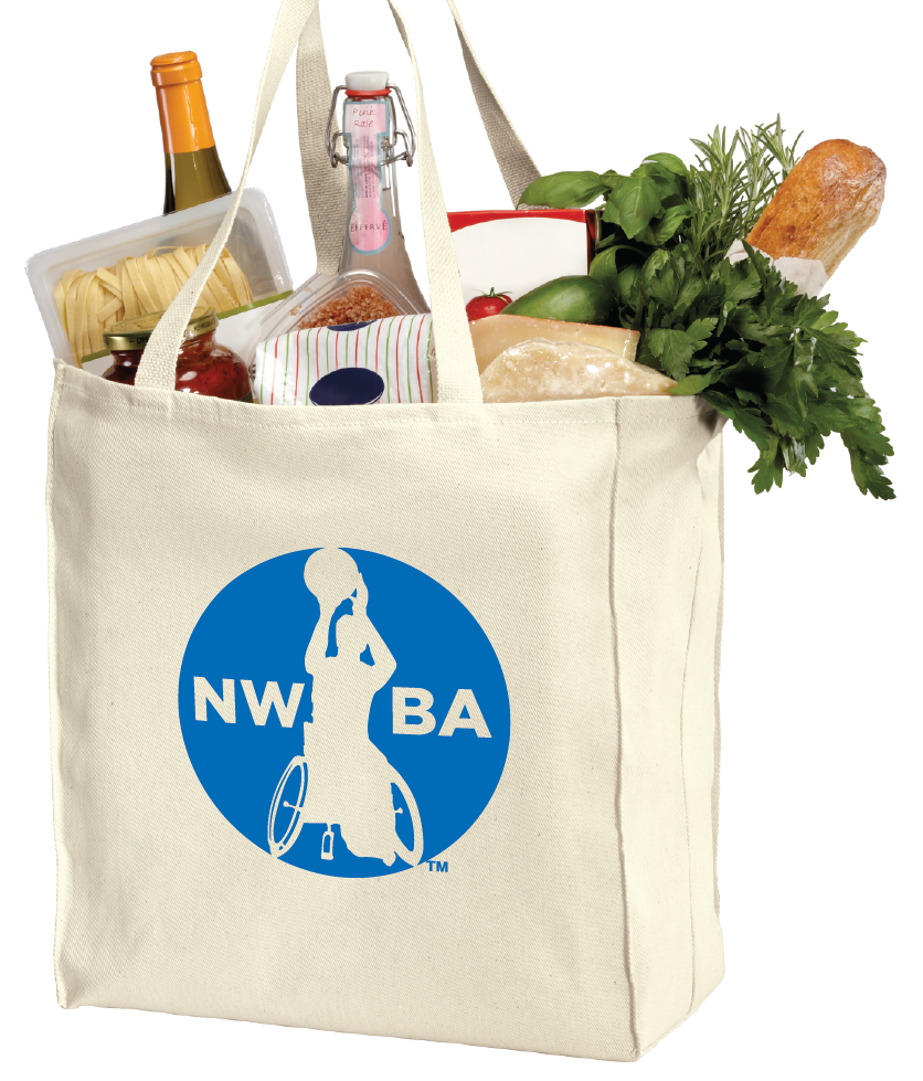 NWBA Officially Licensed - Port Authority GROCERY TOTE - 1 color Screen-print