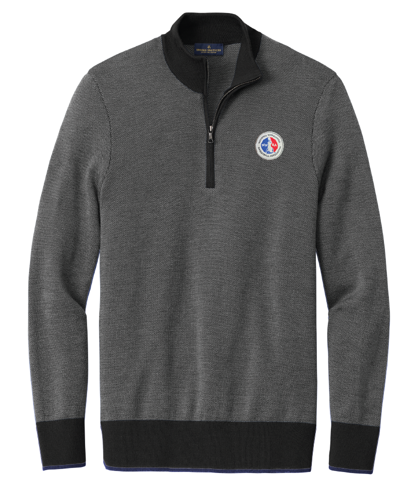 NWBA Officially Licensed - Woven Applique - Brooks Brothers Merino 1/4 Zip