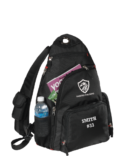 NWBA Officially Licensed - Fairfax Falcons - Sling Style Backpack