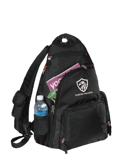 NWBA Officially Licensed - Fairfax Falcons - Sling Style Backpack