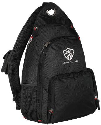 NWBA Officially Licensed - Fairfax Falcons - Sling Style Backpack