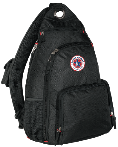 NWBA Officially Licensed - Dallas Military Wheelchair Mavericks - Sling Style Backpack