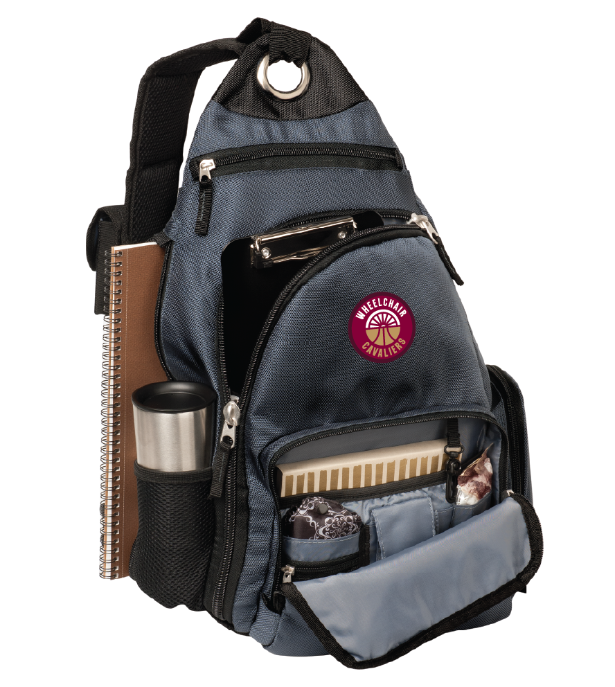 NWBA Officially Licensed - Cleveland Wheelchair Cavaliers - Sling Style Backpack