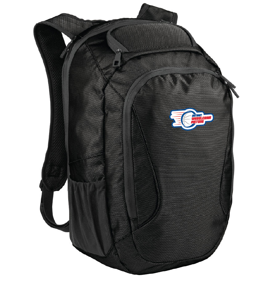 NWBA Officially Licensed - Detroit Wheelchair Pistons - Backpack