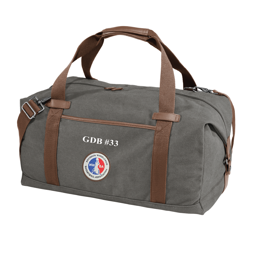 NWBA Officially Licensed - Port Authority COTTON CANVAS DUFFLE - NWBA Woven applique