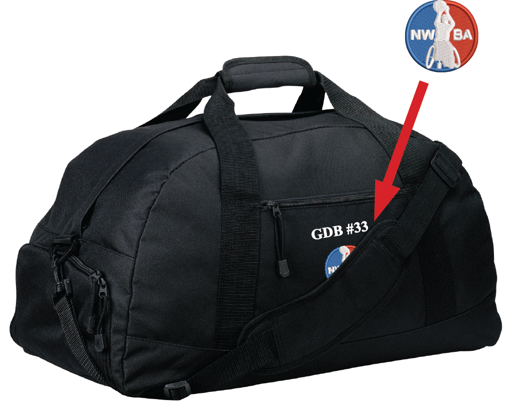 NWBA Officially Licensed - Port Authority Basic Large Duffle - NWBA Embellishment