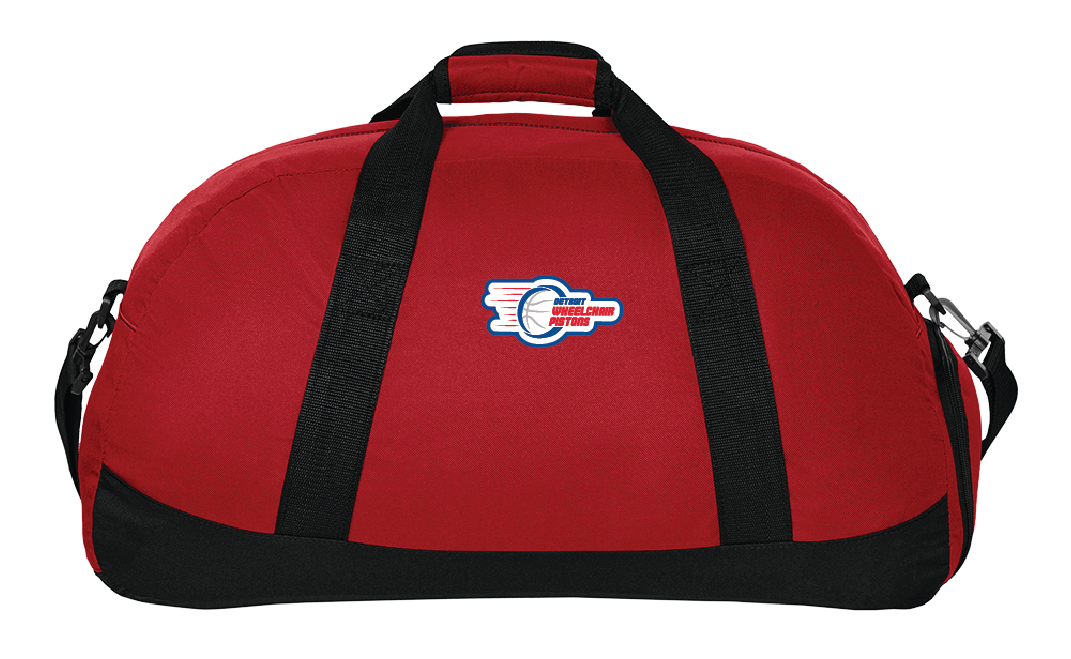 NWBA Officially Licensed - Detroit Wheelchair Pistons - Large Duffle Bag