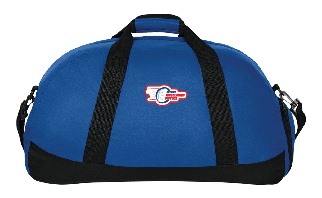 NWBA Officially Licensed - Detroit Wheelchair Pistons - Large Duffle Bag