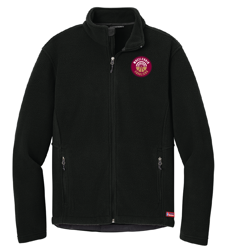 NWBA Officially Licensed - Cleveland Wheelchair Cavaliers - Men's Heavy Microfleece Jacket